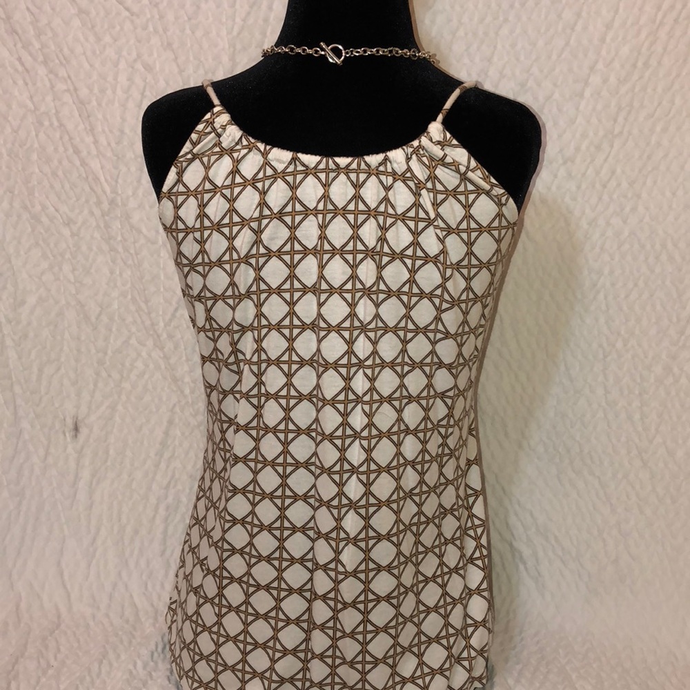 Small geometric print summer or spring tank top - Picture 3 of 3